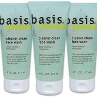 Basis Cleaner Clean Face Wash 6 Fluid Ounce (Pack of 3)