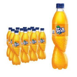 芬达 Fanta 橙味汽水 碳酸饮料 500ml*12瓶 整箱装 可口可乐出品 新老包装随机发货 *4件