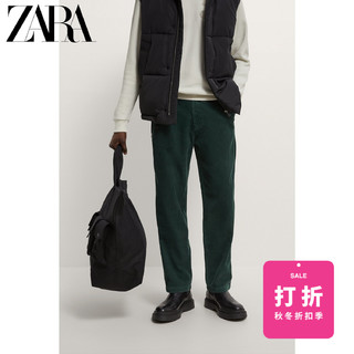 ZARA 02740302500 男装标准版型灯芯绒休闲裤 