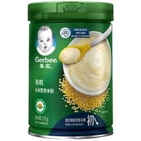 Gerber 嘉宝 婴儿辅食 有机小米米粉 225g  *2件