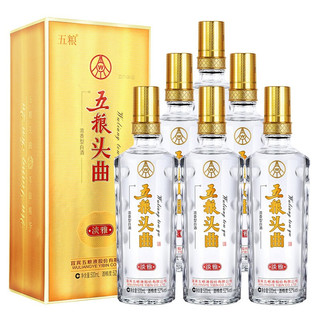 WULIANGYE 五粮液 五粮头曲 淡雅 2017年 52%vol 浓香型白酒 500ml*6瓶 整箱装