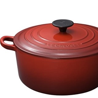 LE CREUSET 酷彩 铸铁汤锅 24cm 红色