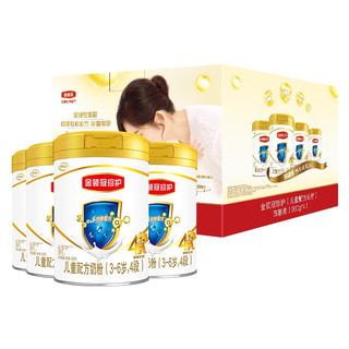 金领冠 珍护系列 儿童奶粉 国产版 4段 900g*4罐 礼盒装