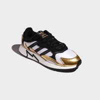 adidas Originals Tresc Run BR 中性休闲运动鞋 FV4703 白色/黑色/金属金 42.5