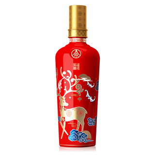 WULIANGYE 五粮液 福禄寿禧 中国红 52%vol 浓香型白酒 500ml 单瓶装