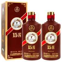 WULIANGYE 五粮液 15酱 限量版 53%vol 酱香型白酒 500ml*2瓶 双支装