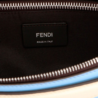 FENDI 芬迪 BY THE WAY系列 女士牛皮枕头包 8BL1465QJF1BZL 雾霾蓝 中号