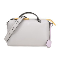 FENDI 芬迪 BY THE WAY系列 女士牛皮枕头包 8BL1465QJF1BZJ 浅灰色 中号