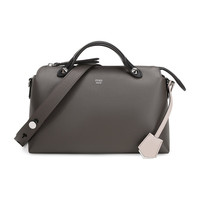 FENDI 芬迪 BY THE WAY系列 女士牛皮枕头包 8BL1465QJF03BL 深灰色 中号