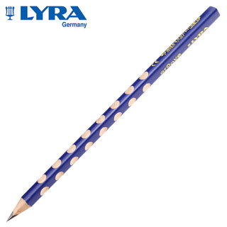 LYRA德国艺雅粗杆洞洞铅笔B儿童三角形铅笔小学生用书写铅笔L1870101单支装 *4件