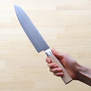 kai 贝印 双刃菜刀 21cm 米色