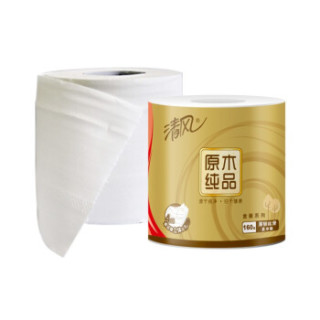 Breeze 清风 原木纯品金装系列 有芯卷纸
