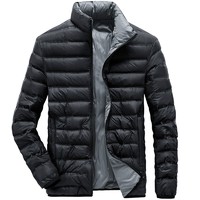 SEPTWOLVES 七匹狼 羽绒服男士新款双面穿90%鸭绒立领时尚冬季保暖外套