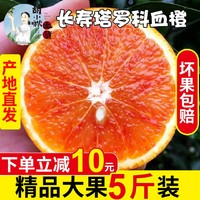 重庆正宗长寿塔罗科血橙5斤手剥红心应季水果新鲜整箱包邮 *4件