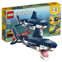 PLUS会员：LEGO 乐高 Creator3合1创意百变系列 31088 深海生物