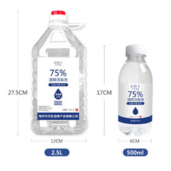 75%度酒精消毒液防病菌便携喷雾水免手洗手液医用家用大容量批发