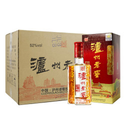 泸州老窖 六年陈头曲 浓香型白酒 52度 500ml*6瓶