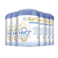 PLUS会员：illuma 启赋 HMO+系列 儿童奶粉 港版 4段 850g*6罐