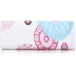 SANLI 三利 棉纤维毛巾 34*76cm 粉紫天蓝
