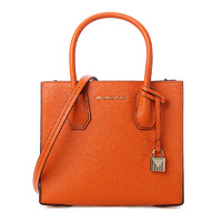 MICHAEL KORS 迈克·科尔斯 MERCER系列 女士牛皮手提包 30F6GM9M2L 橙色 中号