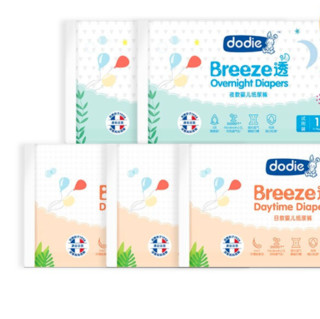 ​dodie 杜迪 Breeze透系列 纸尿裤 日用 L3片+夜用 L2片