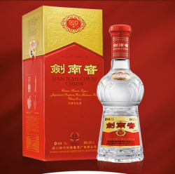 剑南春水晶剑52度白酒500ml1瓶浓香型商务宴请送礼1件装
