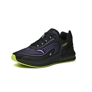 ANTA 安踏 C37+ 男子跑鞋 912045537-5 黑色/精灵紫 42.5