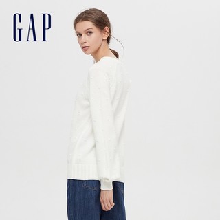 Gap 盖璞 女士纯色针织气质上衣 516672-1 白色 160/80A(XXS)