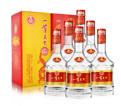 五粮液 52度浓香型白酒 一尊天下 500ml*6瓶整箱装+凑单品