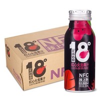 北纬18度 NFC红心火龙果汁 饮料200ml*12罐 整箱 *2件