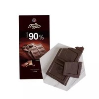 法国进口 德菲丝（Truffes）排块装90%可可黑巧克力 100g *10件