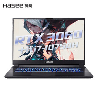 新品发售：Hasee 神舟 战神 G8-CA7NS 17.3英寸笔记本电脑（i7-10750H、16GB、512GB、RTX 3060)