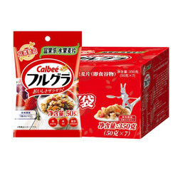 卡乐比Calbee 日本进口水果麦片零食 冲饮谷物 营养早餐燕麦片350g *2件