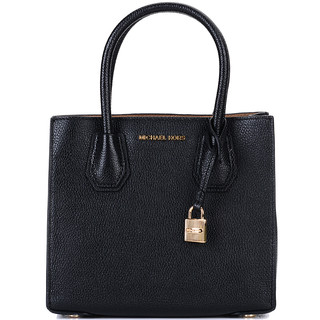 MICHAEL KORS 迈克·科尔斯 MERCER系列 女士牛皮手提包 30F6GM9M2L 黑色 中号