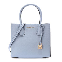 MICHAEL KORS 迈克·科尔斯 MERCER系列 女士牛皮手提包 30F6GM9M2L487 浅蓝色 中号