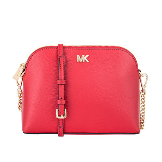 MICHAEL KORS 迈克·科尔斯 CROSSBODIES系列女士牛皮贝壳形拉链斜挎单肩包32S9GF5C3L 亮红色