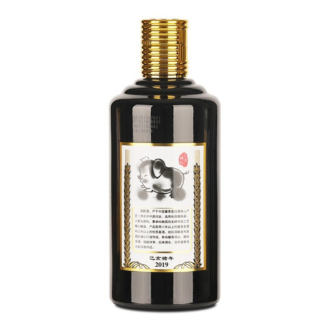 XIJIU 习酒国韵猪年生肖纪念酒53%vol 酱香型白酒500ml*6瓶整箱装