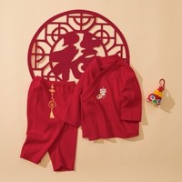 【新年红宝宝套装】迷你巴拉巴拉儿童套装2021夏新品婴幼套装 73cm 中国红60611