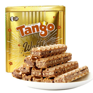TANGO 天章 印尼原装进口 Tango咔咔脆威化 巧克力夹心饼干 进口休闲办公室小零食 罐装巧克力咔咔脆325g