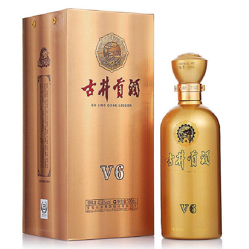 古井贡酒v6浓香型白酒406度500ml