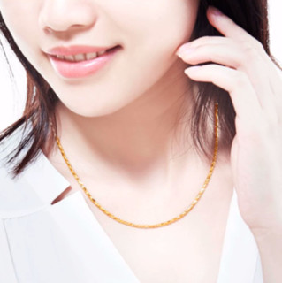 CHOW TAI FOOK 周大福  F217500 女士时尚竹节足金项链 40cm 13g