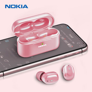 诺基亚（NOKIA）E3200 真无线蓝牙耳机 迷你隐形运动手机耳机 手机通用 粉色