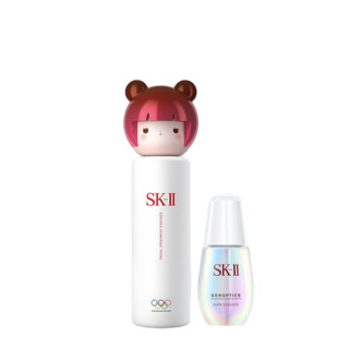 SK-II 护肤套装 (春日娃娃粉红色限定版护肤精华露230ml+美白系列光蕴环采钻白精华露30ml+紧肤抗皱修护系列赋活修护精华霜80g)