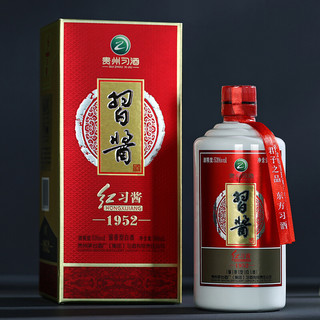 XIJIU 习酒 红习酱 1952 53%vol 酱香型白酒 500ml 单瓶装