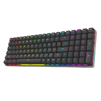 MOTOSPEED 摩豹 K1 100键 双模无线机械键盘 黑色 佳达隆G轴青轴 RGB