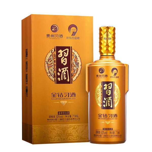 商品xijiu 习酒 金钻习酒 钻石版 53%vol 酱香型白酒 719ml 单瓶装