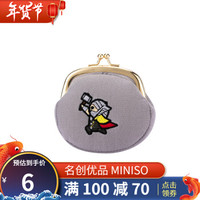 名创优品（MINISO）漫威夹扣零钱包Q萌饰物硬币钥匙收纳包可爱实用 雷神 *6件