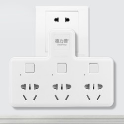 德力普 一转三多功能插座 *6件
