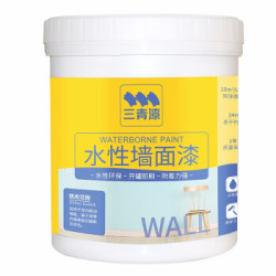 三青 内墙水性墙面乳胶漆 白色(带滚筒) 1.1KG