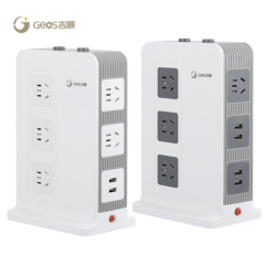 吉顺 智能魔方多功能立式插座 2usb+11孔 2.5m